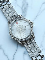 Ladies Look World Stones Watch with Stainless Steel Bracelet