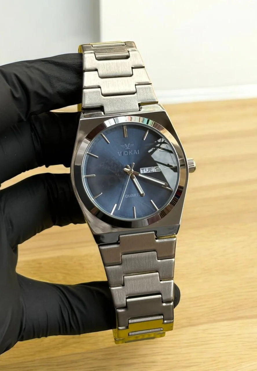 Viokai Elegance Round Watch - Scratch-Resistant Glass